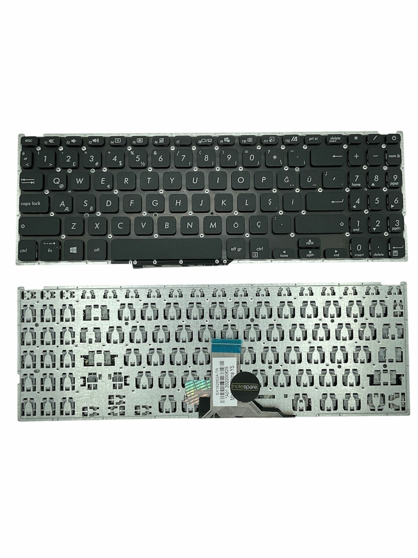 Asus ile Uyumlu X509DL, X509FA, X509FAC, X509FB, X509FJ, X509FL, X509JA Notebook Klavye Siyah TR