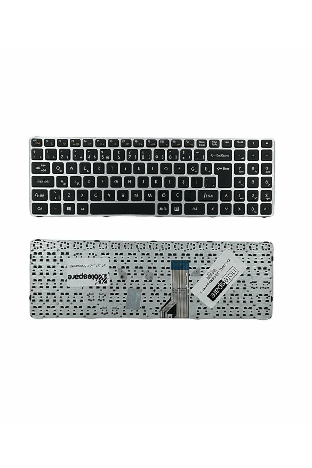 Grundig ile Uyumlu MP12K73US920, MP-12K73US920, MP-12K73US-920 Notebook Klavye Gümüş Gri TR