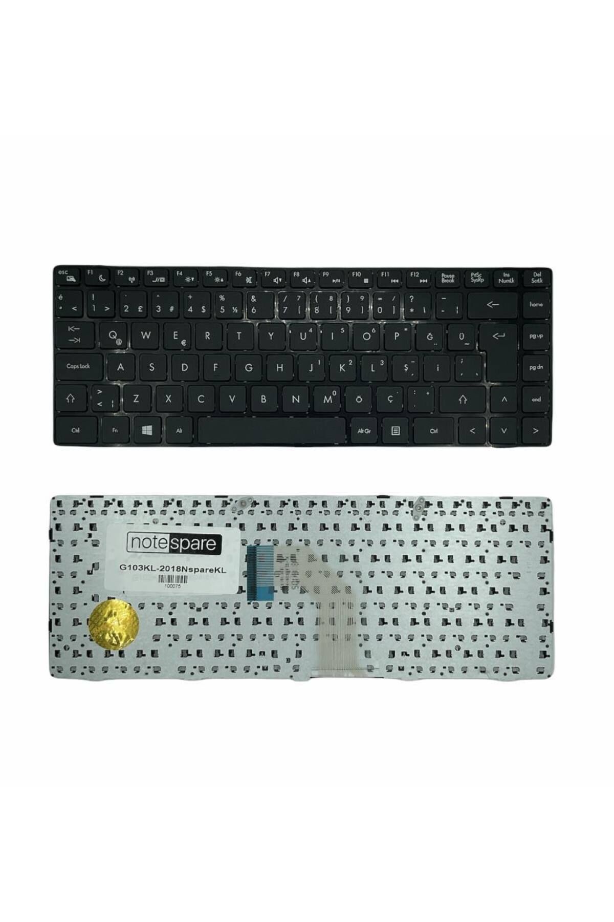 Grundig ile Uyumlu JWU Notebook Klavye Siyah TR