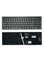 Lenovo ile Uyumlu Ideapad 320-15IKB 80XL00M0TX Klavye Işıklı Füme TR Power Tuşlu Versiyon