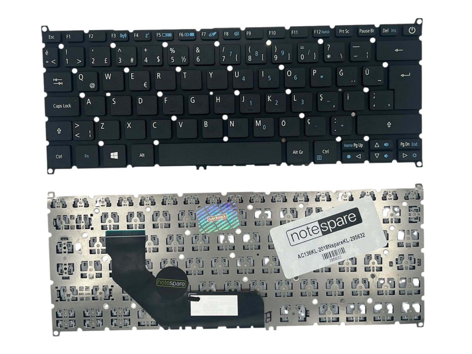 Acer ile Uyumlu Swift 1 SF113-31-P5Ck Notebook Klavye Siyah TR