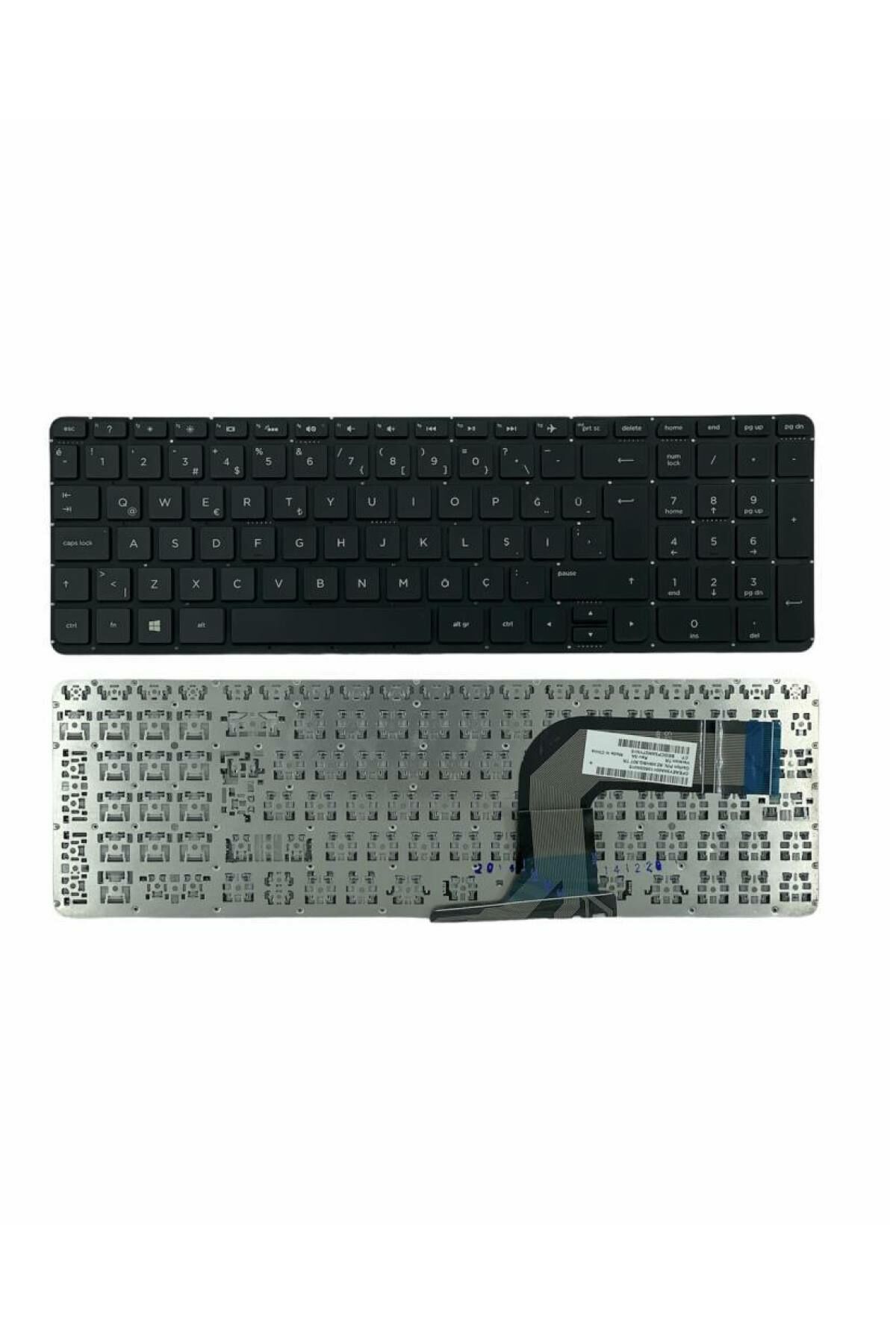Hp ile Uyumlu Pavilion 15-p030st, 15-p031st, 15-p100 Notebook Klavye Siyah TR