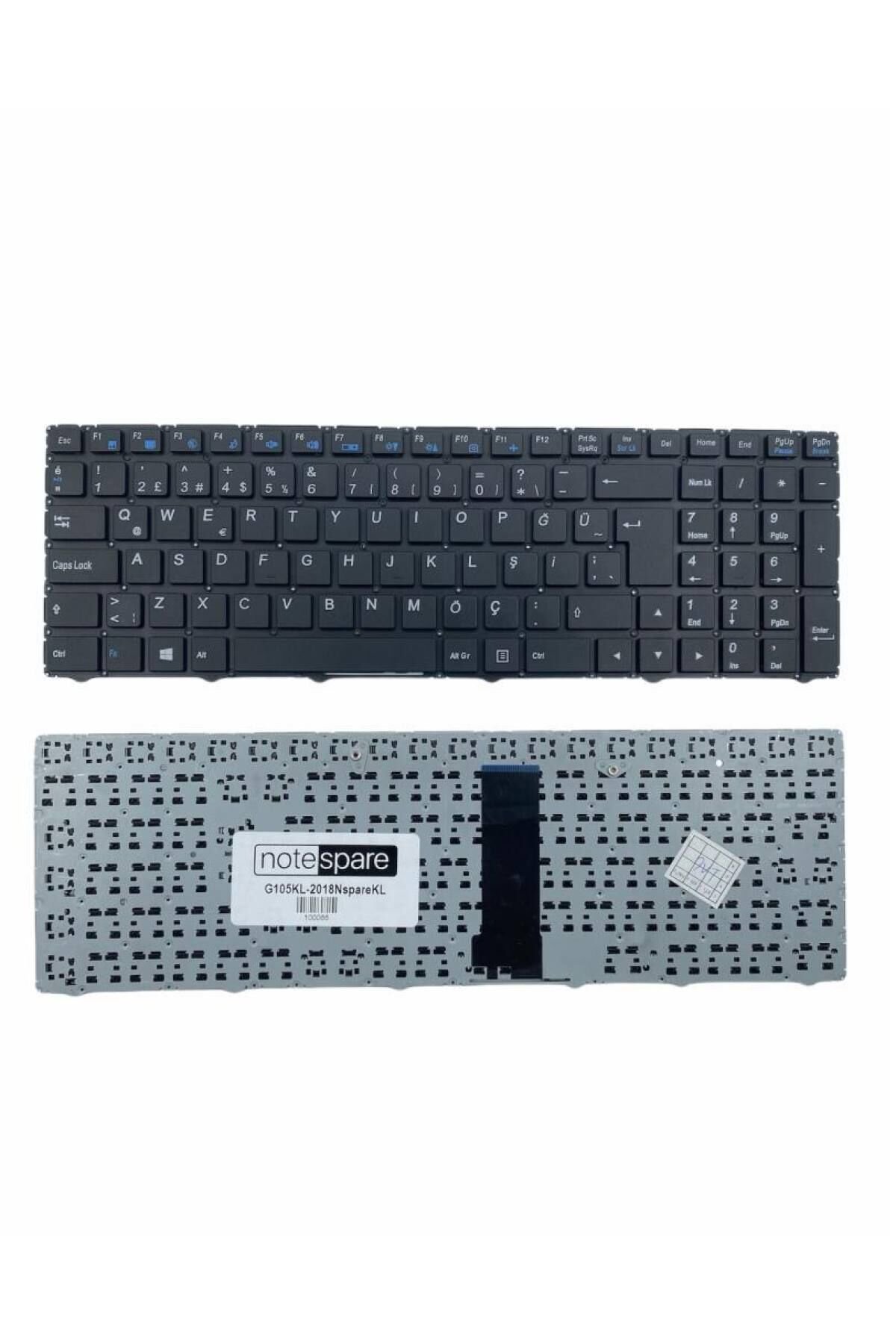 Grundig ile Uyumlu 6-80-WA500-060-1, 6-80-WA500-251-1 Notebook Klavye Siyah TR
