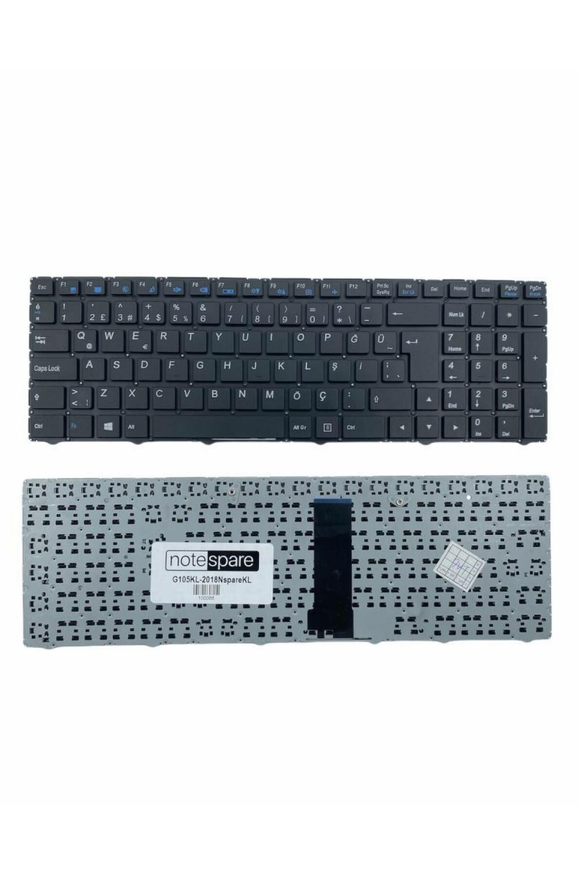 Grundig ile Uyumlu NKW951TU0004J00487, WA50SFQ Notebook Klavye Siyah TR
