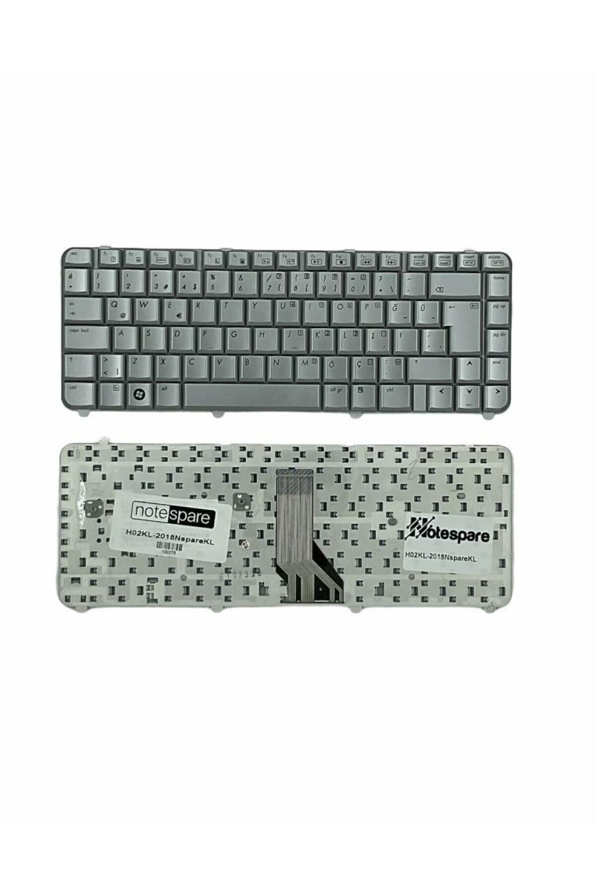 Hp ile Uyumlu 480669-141, 488590-141, 502622-141, 505992-141, 7F0884 Notebook Klavye Gümüş Gri TR