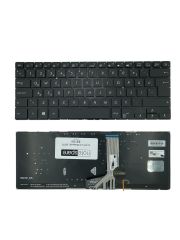 Asus ile Uyumlu Vivobook S14 S410UQ-BV106T, S14 S410UQ-EB105T Notebook Klavye Işıklı Siyah TR