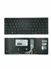 Asus ile Uyumlu Vivobook S14 X411, S14 X411U, S14 X411UA Notebook Klavye Işıklı Siyah TR