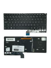 Asus ile Uyumlu Zenbook Flip 90NB0C02-R30TU0 Notebook Klavye Işıklı Siyah TR