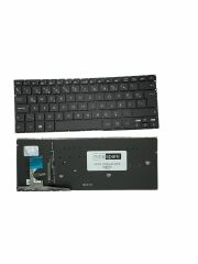 Asus ile Uyumlu Zenbook UX330CA-FB105T, UX330UA-FC065T Notebook Klavye Işıklı Siyah TR