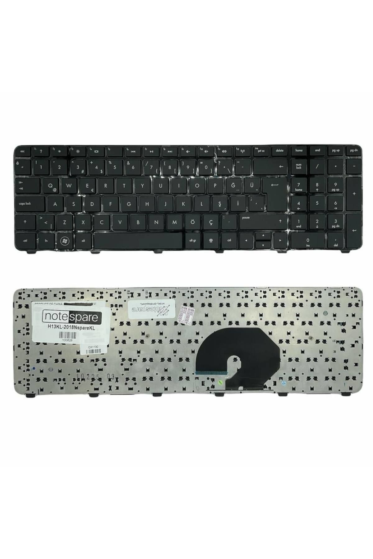 Hp ile Uyumlu Pavilion DV7-6b00, DV7-6c00, DV7-6C00ST, DV7-6C02ST Notebook Klavye Siyah TR