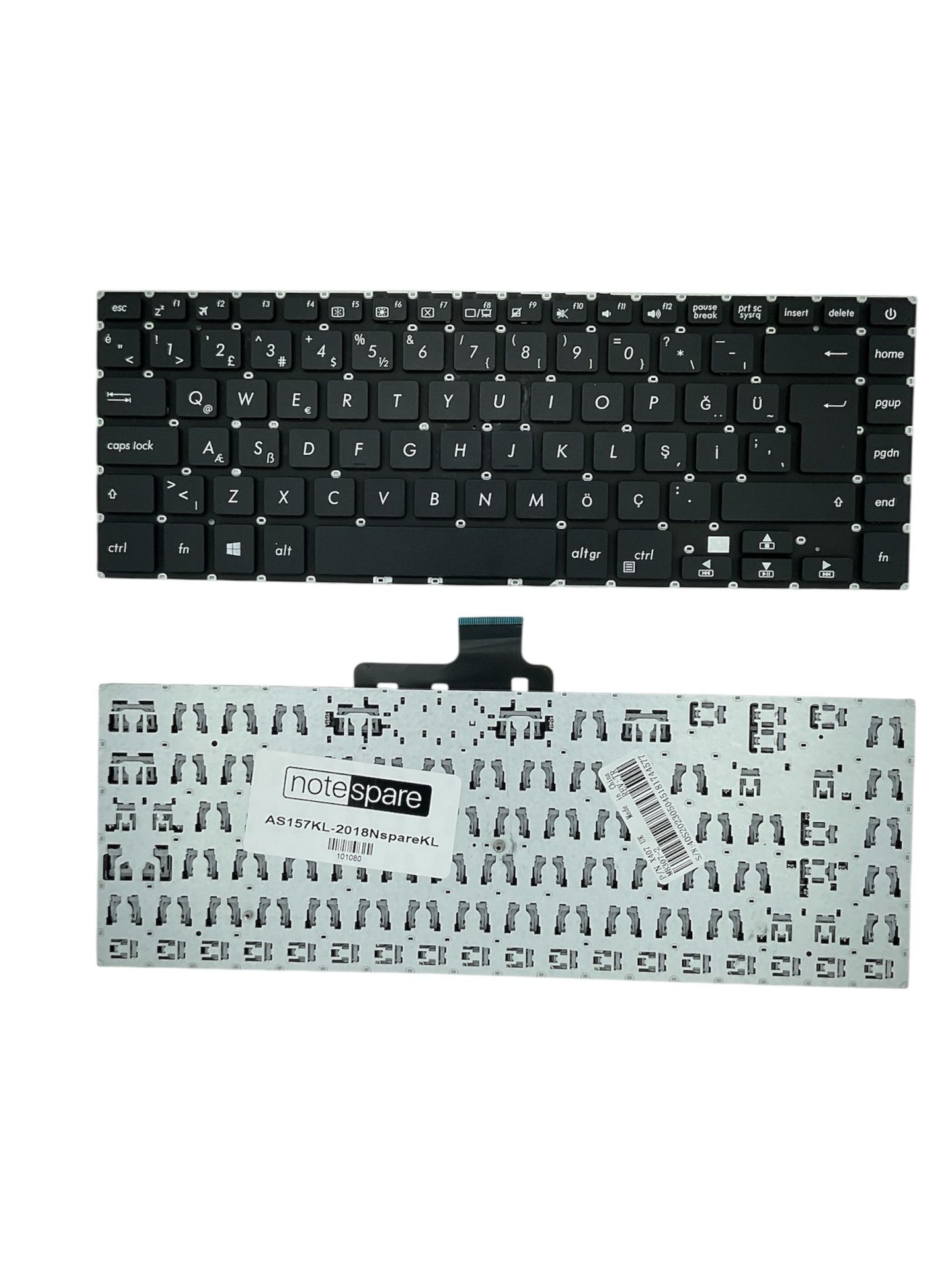 Asus ile Uyumlu S510UR-BQ062T Notebook Klavye Siyah TR