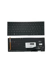 Asus ile Uyumlu 0KNB0-F621TU00, 13NB0FS1P05111, NSK-WJ4BQ Notebook Klavye Işıklı Siyah TR