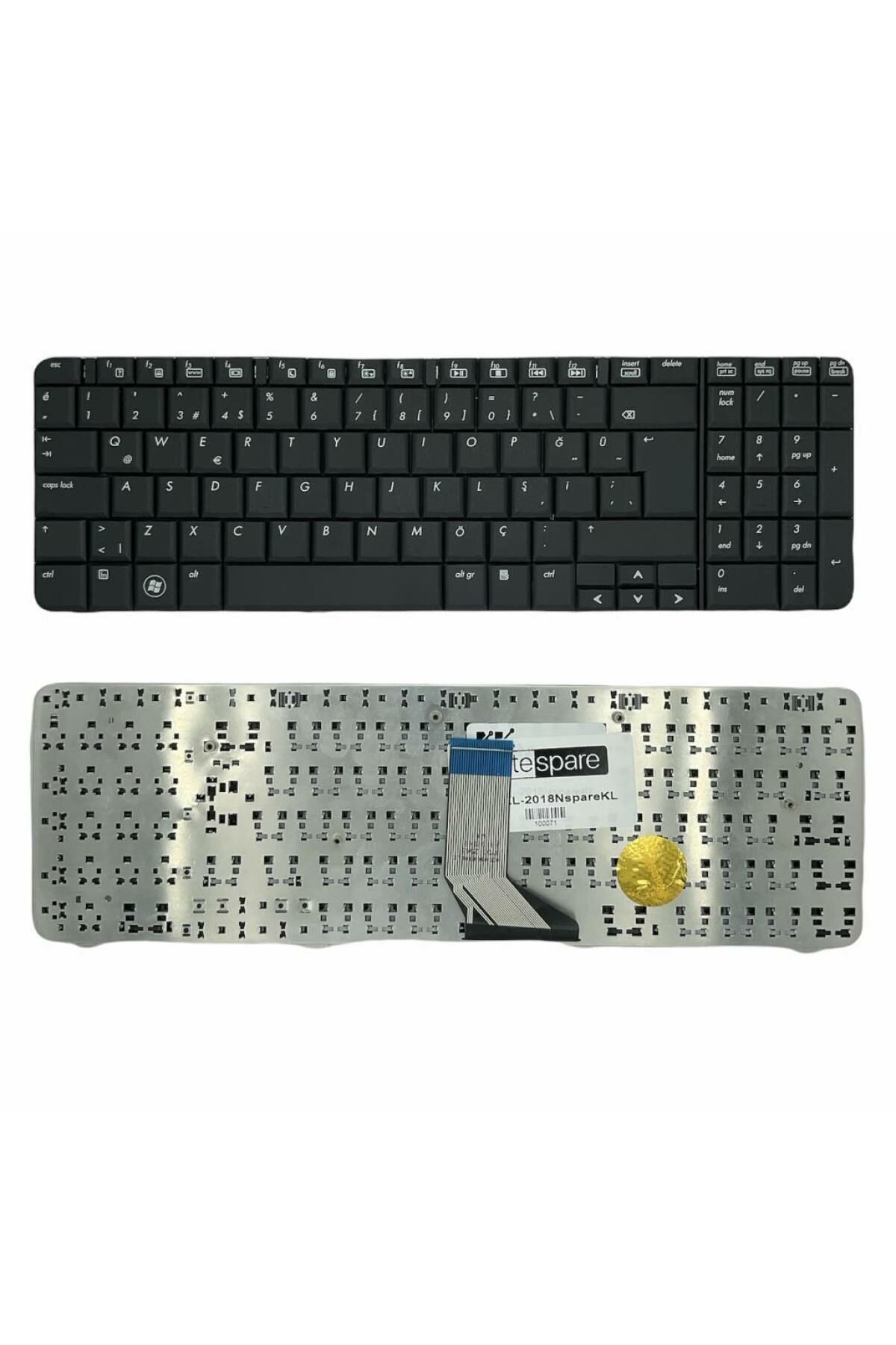 Hp ile Uyumlu Compaq Presario G61 Notebook Klavye Siyah TR