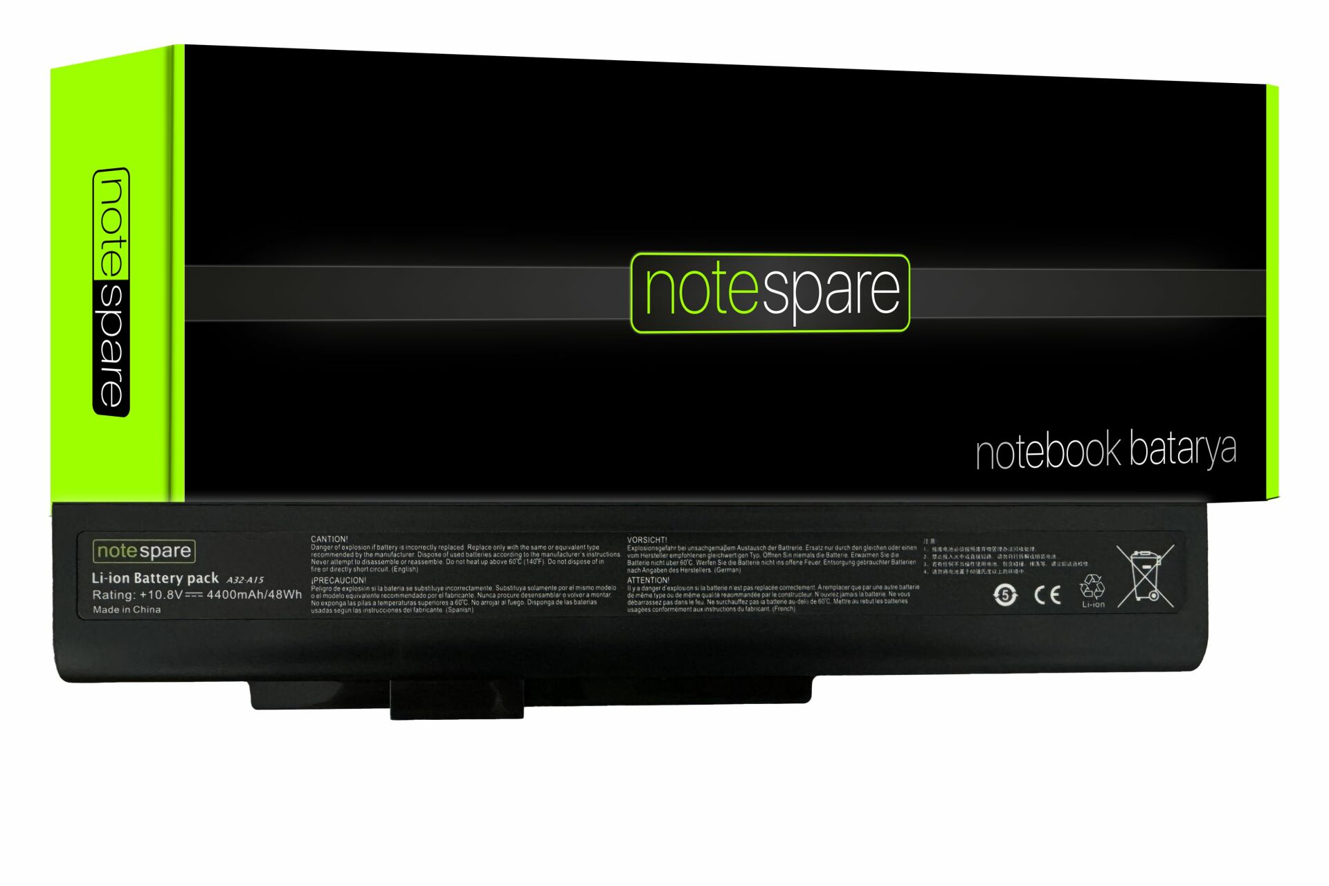 Casper ile Uyumlu CNE.2640-8N47P, CNE.2640-8T47P, CNU.1000-4K05V-S Notebook Batarya Pil