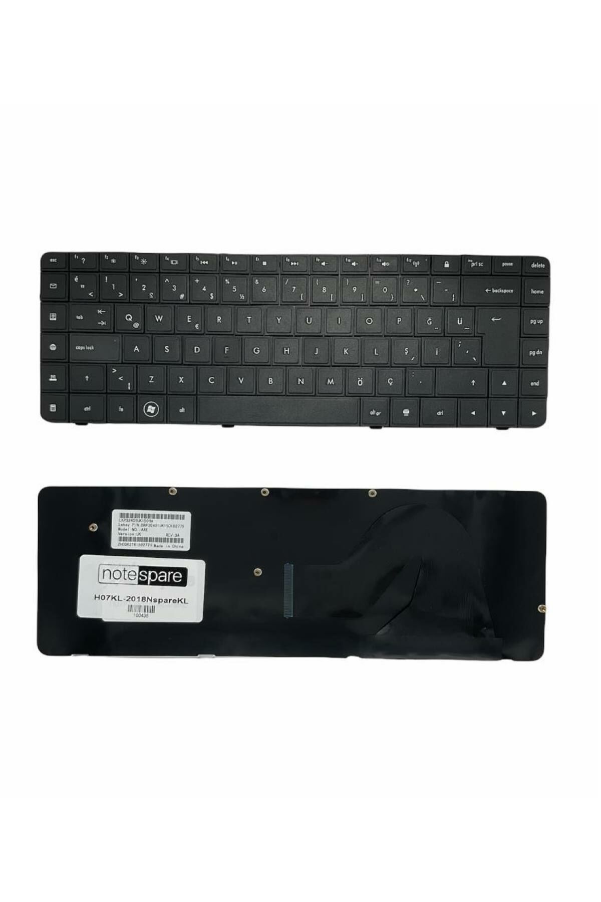 Hp ile Uyumlu Compaq Presario CQ56-210ST (LL911EA), CQ56-220ST (LL912EA) Notebook Klavye Siyah TR