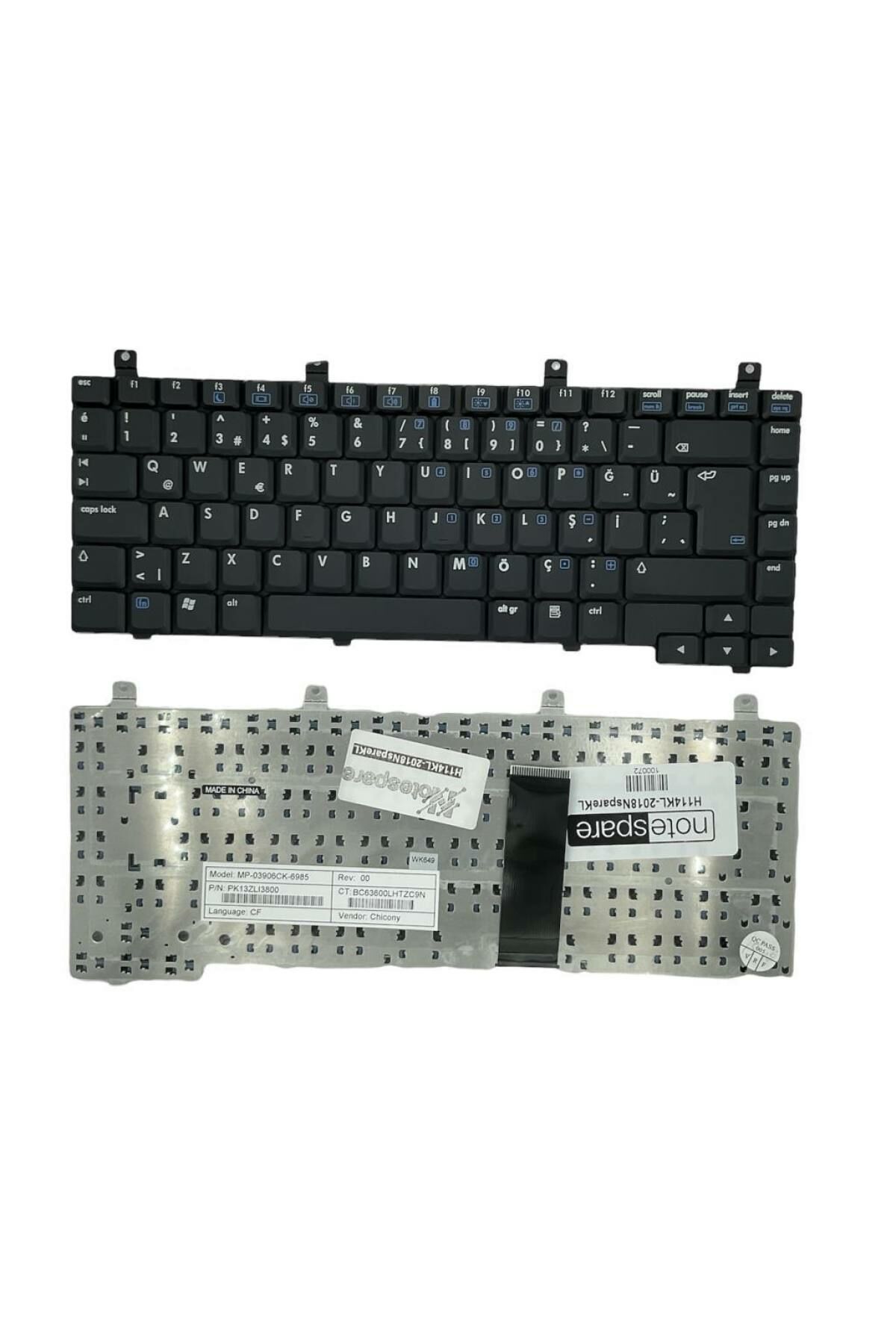 Hp ile Uyumlu Compaq Presario V2602TN, V5200, V5000, V5100, V5303NR Notebook Klavye Siyah TR