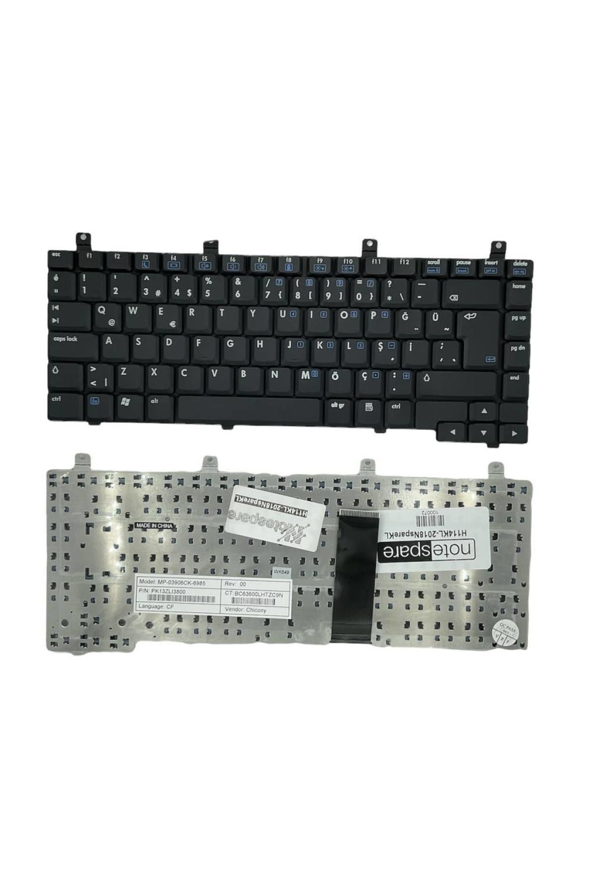 Hp ile Uyumlu Pavilion ZE2400, ZE2500, ZV5000, zv6000, ZX5000 Notebook Klavye Siyah TR