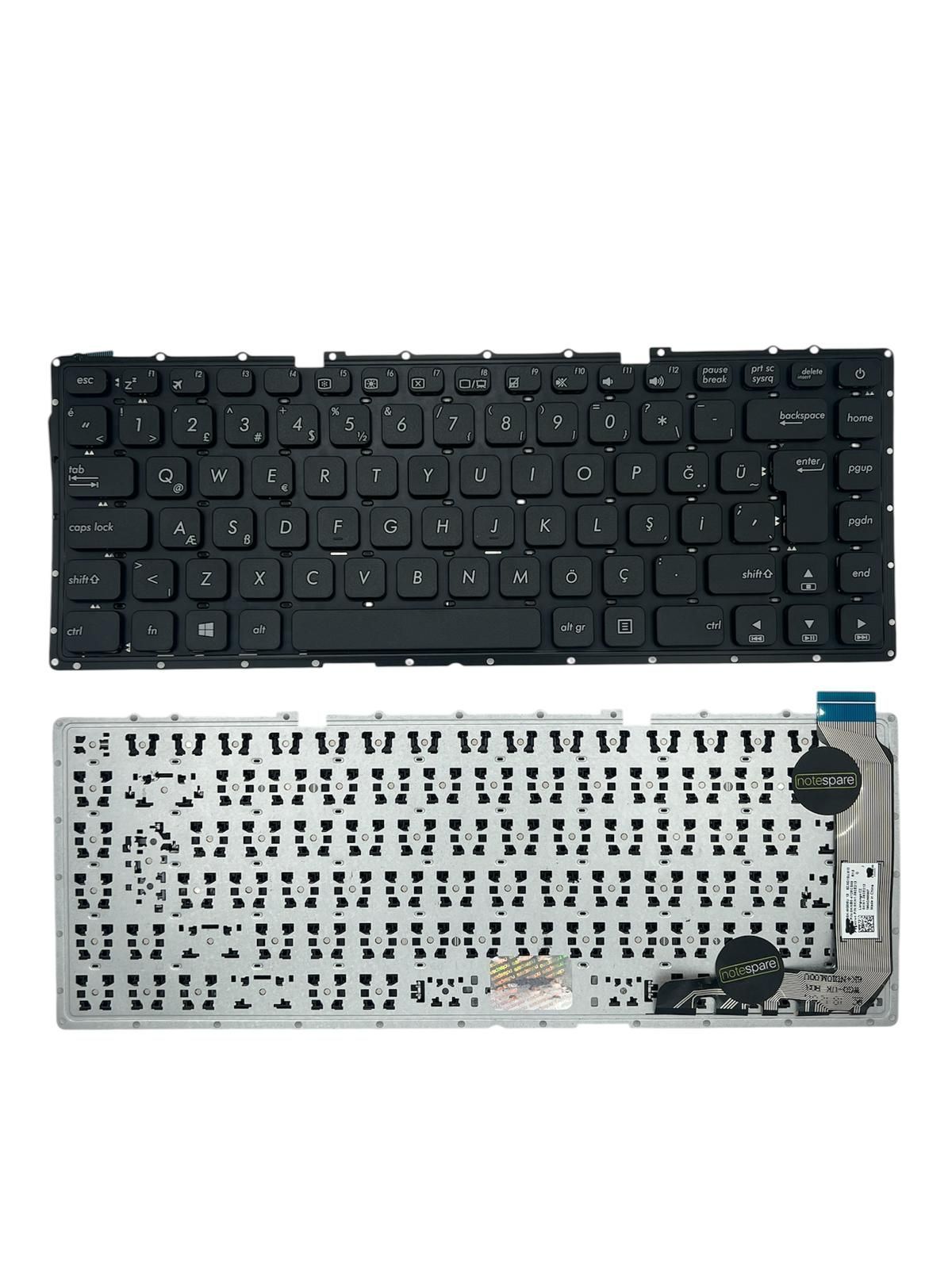 Asus ile Uyumlu VivoBook Max 0KN1-392UK13, 0KNB0-4126UK00 Notebook Klavye Siyah TR