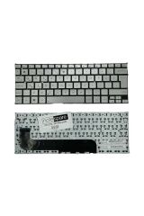 Asus ile Uyumlu Zenbook UX21E-KX004V, UX21E-KX008V, UX21A-K1004H Notebook Klavye Gümüş Gri TR
