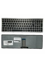 Lenovo ile Uyumlu IdeaPad Z710 Type 20250, Z710 Type 80AK Notebook Klavye Gümüş Gri TR