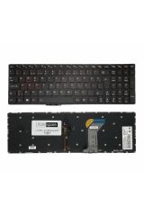 Lenovo ile Uyumlu IdeaPad 80NY002CUS, 80Q0000GUS Notebook Klavye Işıklı Siyah TR