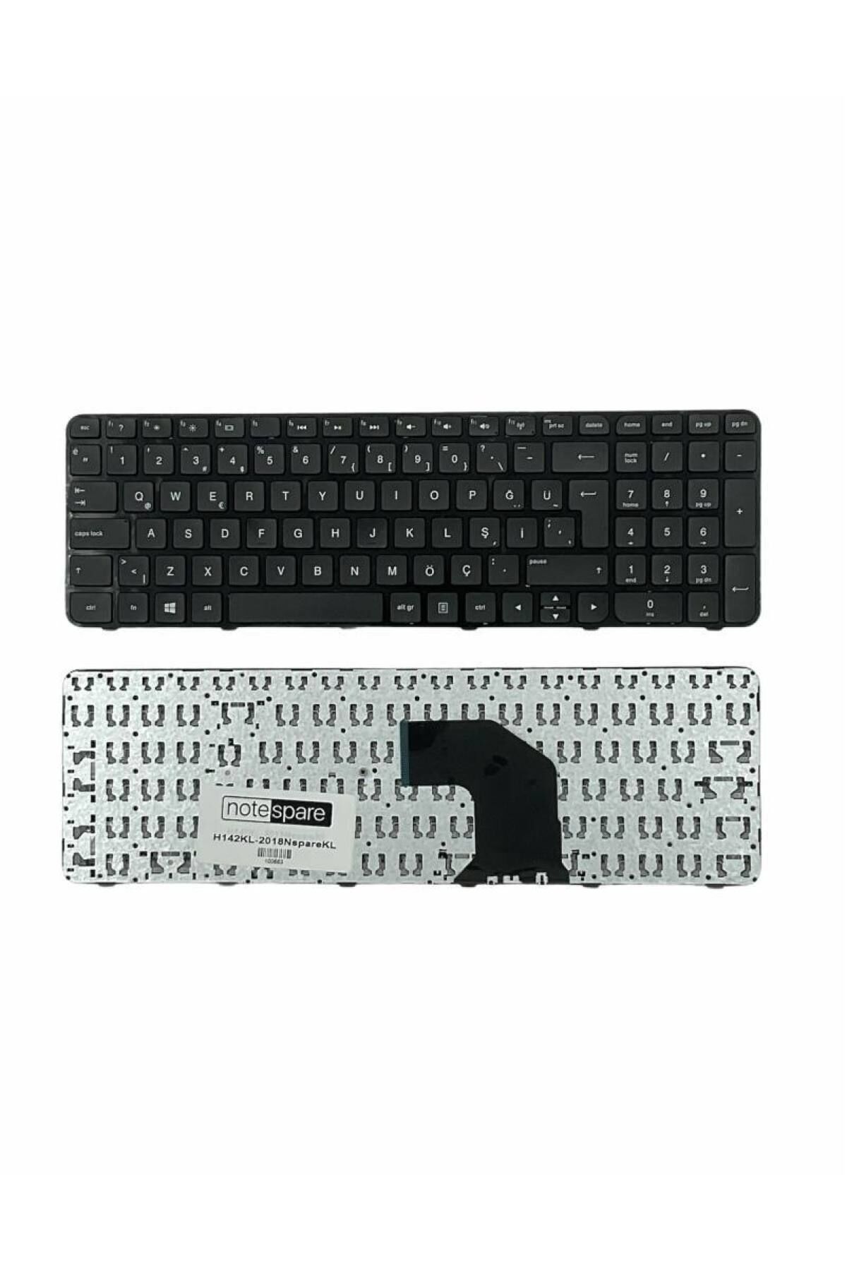 Hp ile Uyumlu Pavilion g6-2300st, g6-2301et, g6-2301st, g6-2302et Notebook Klavye Siyah TR