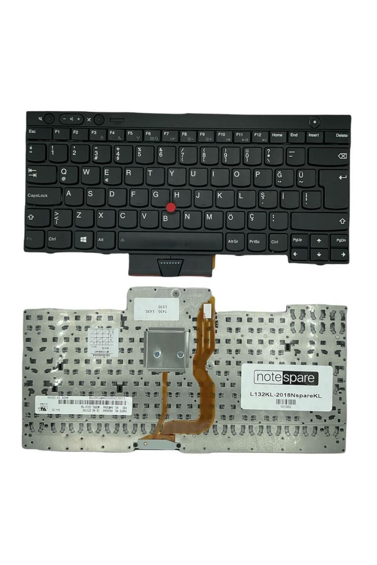 Lenovo ile Uyumlu ThinkPad W530 2439, W530 2441, W530 2447 Notebook Klavye Siyah TR