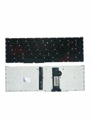 Acer ile Uyumlu Nitro 5 AN515-54 NH.Q59EY.00A Işıklı Klavye Siyah Tr ( Kırmızı Aydınlatma Versiyon )
