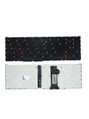 Acer ile Uyumlu Nitro 5 AN515-55-52TL Işıklı Klavye Siyah Tr ( Kırmızı Aydınlatma Versiyon )