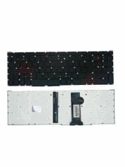 Acer ile Uyumlu Nitro 5 AN515-55-53SF Işıklı Klavye Siyah Tr ( Kırmızı Aydınlatma Versiyon )