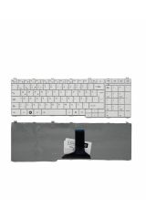 Toshiba ile Uyumlu Satellite Pro L770-13M, L770-14N, L770-153 Notebook Klavye Beyaz TR