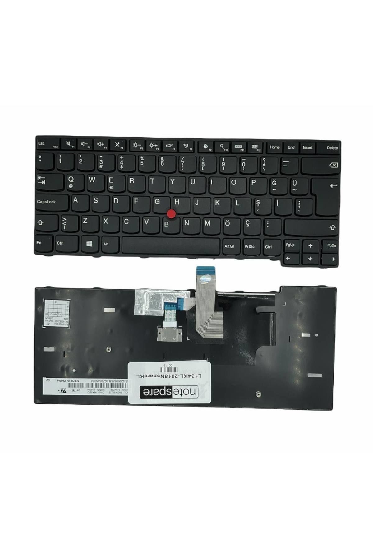 Lenovo ile Uyumlu 00HW837, 00HW865, 00HW867, 00HW904, 00HW906 Notebook Klavye Siyah TR