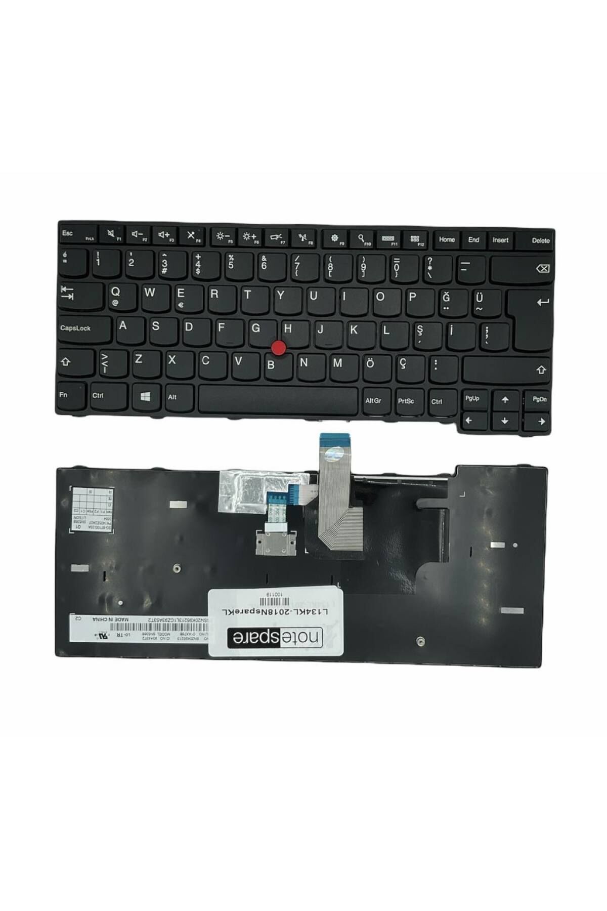 Lenovo ile Uyumlu 01AX310, 01AX338, 01AX340, 04X0101, 04X0129 Notebook Klavye Siyah TR