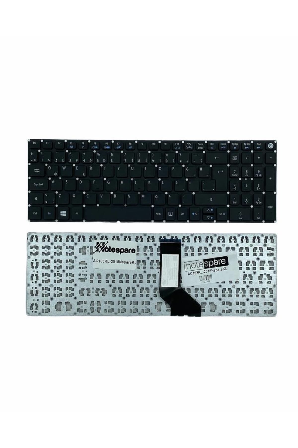 Acer ile Uyumlu A715-72G-52P5, A715-72G-56J8 Notebook Klavye Siyah TR
