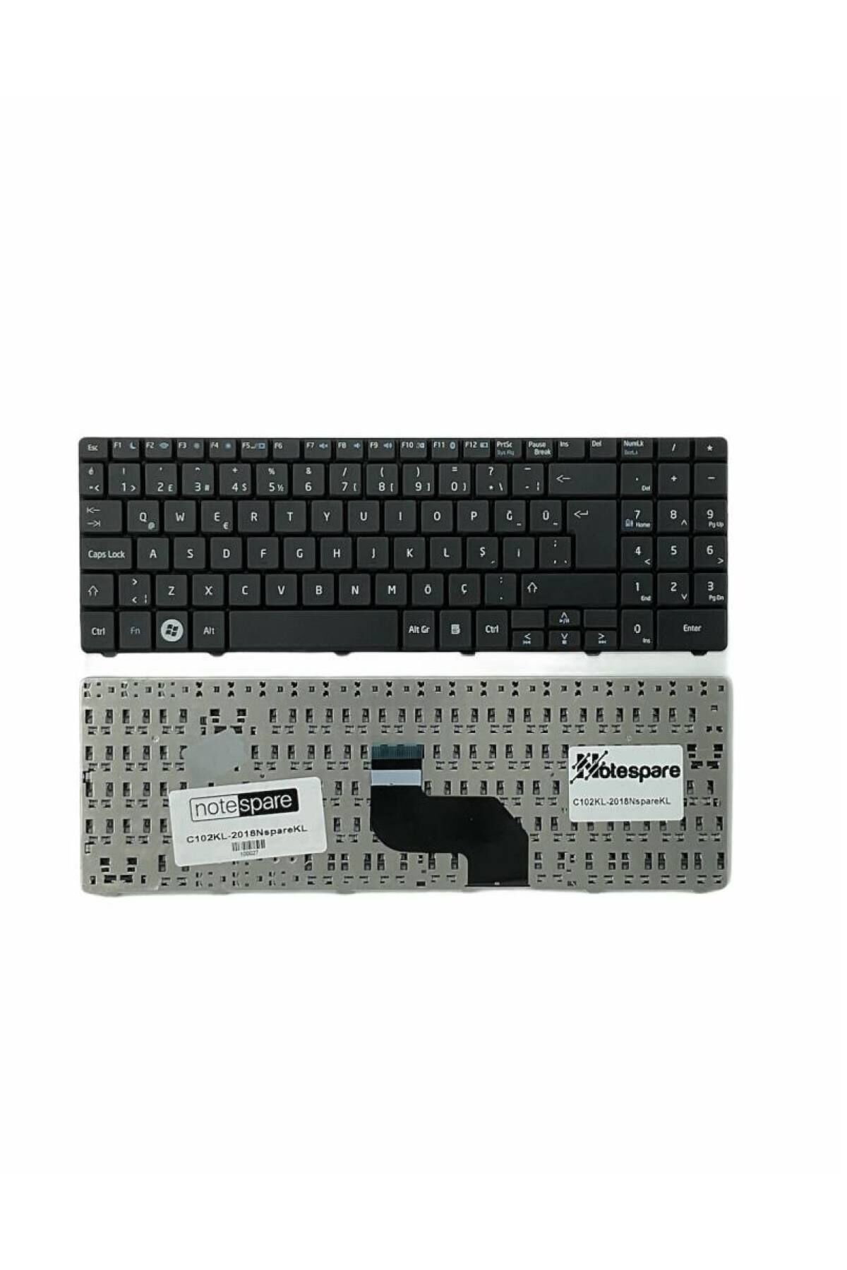 Casper ile Uyumlu CNY.2020-4K35V-S, CNY.3110-4K35V-S, CNY.3110-4L35B-G Notebook Klavye Siyah TR