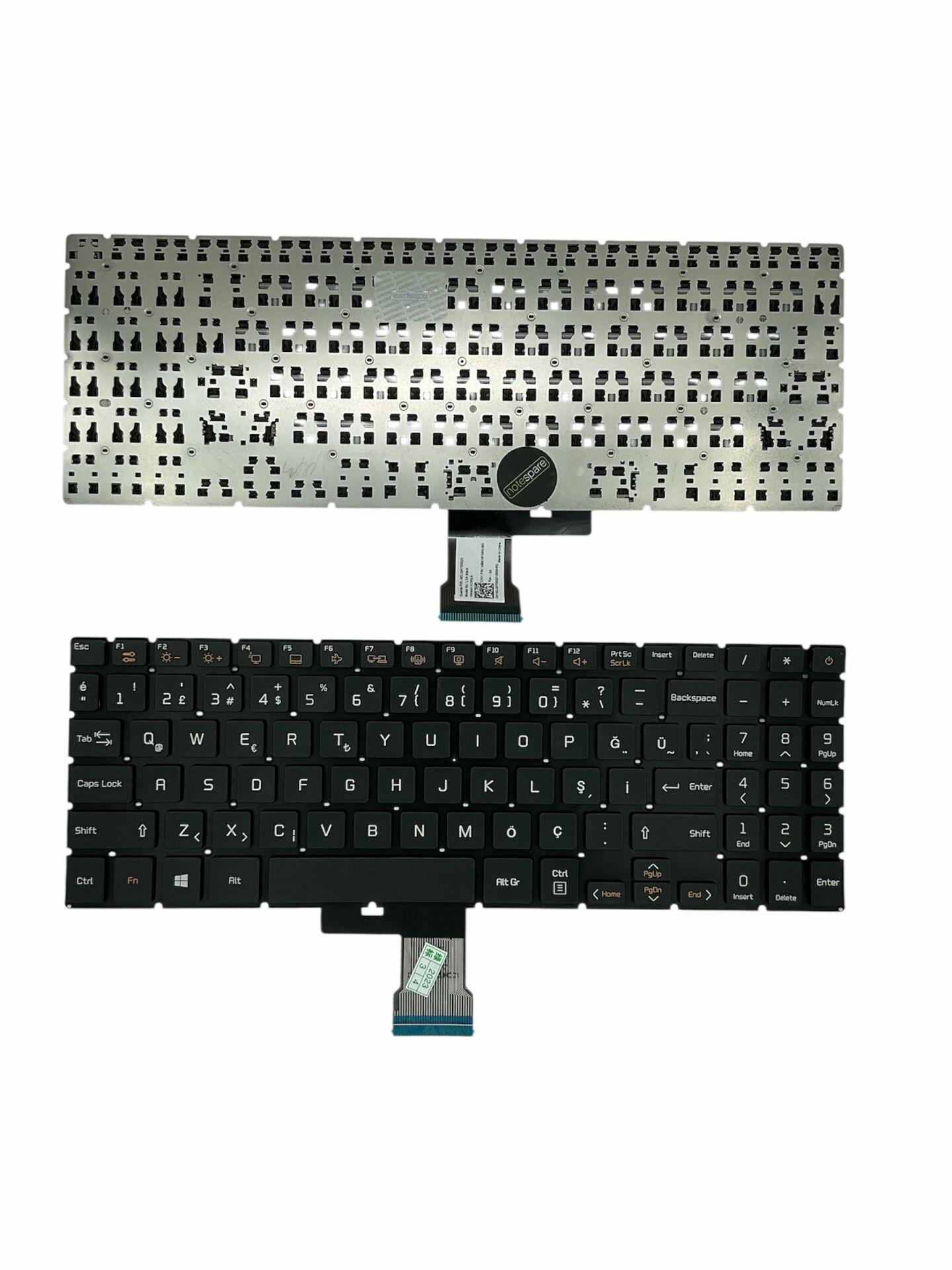 Casper ile Uyumlu Nirvana S500.8265-4T00X-S, S500.8265-8D50T-G Notebook Klavye Siyah TR