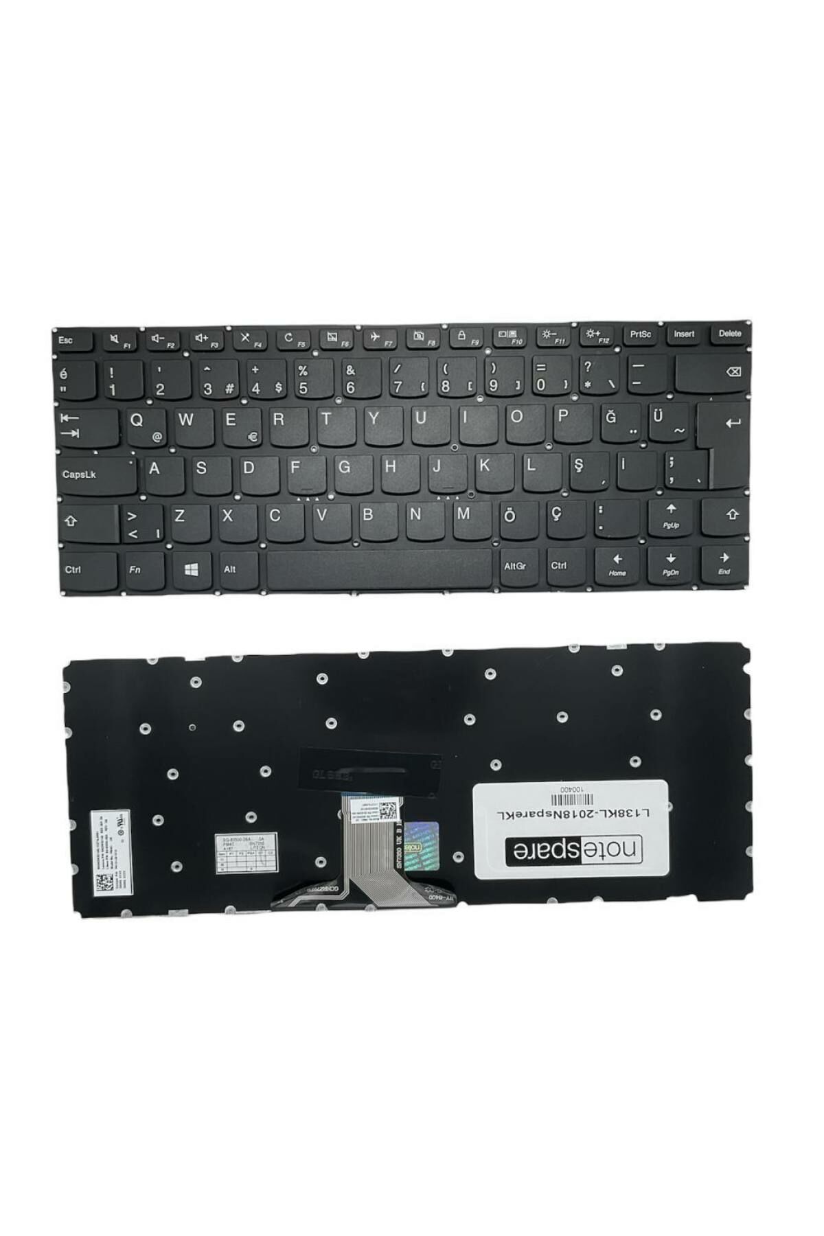 Lenovo ile Uyumlu Yoga 9Z.NCR0M.00T, MP-0A, PM4NR-TR Notebook Klavye Siyah TR