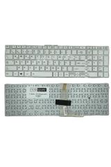 Toshiba ile Uyumlu Satellite L50T-A-121, L50T-A-122 Notebook Klavye Beyaz TR