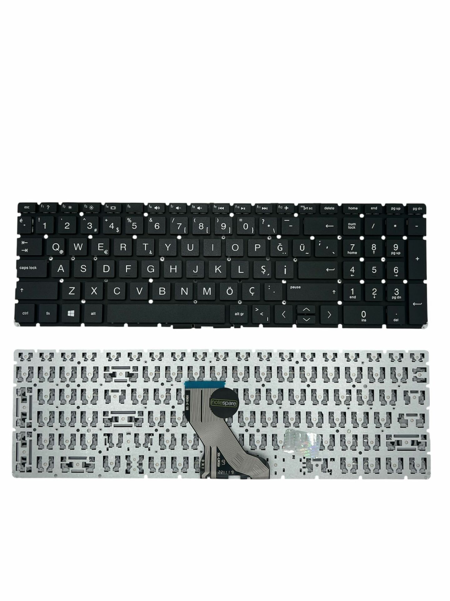 Hp ile Uyumlu TPN-Q208, TPN-Q210, TPN-Q229, TPN-Q241 Notebook Klavye Siyah TR