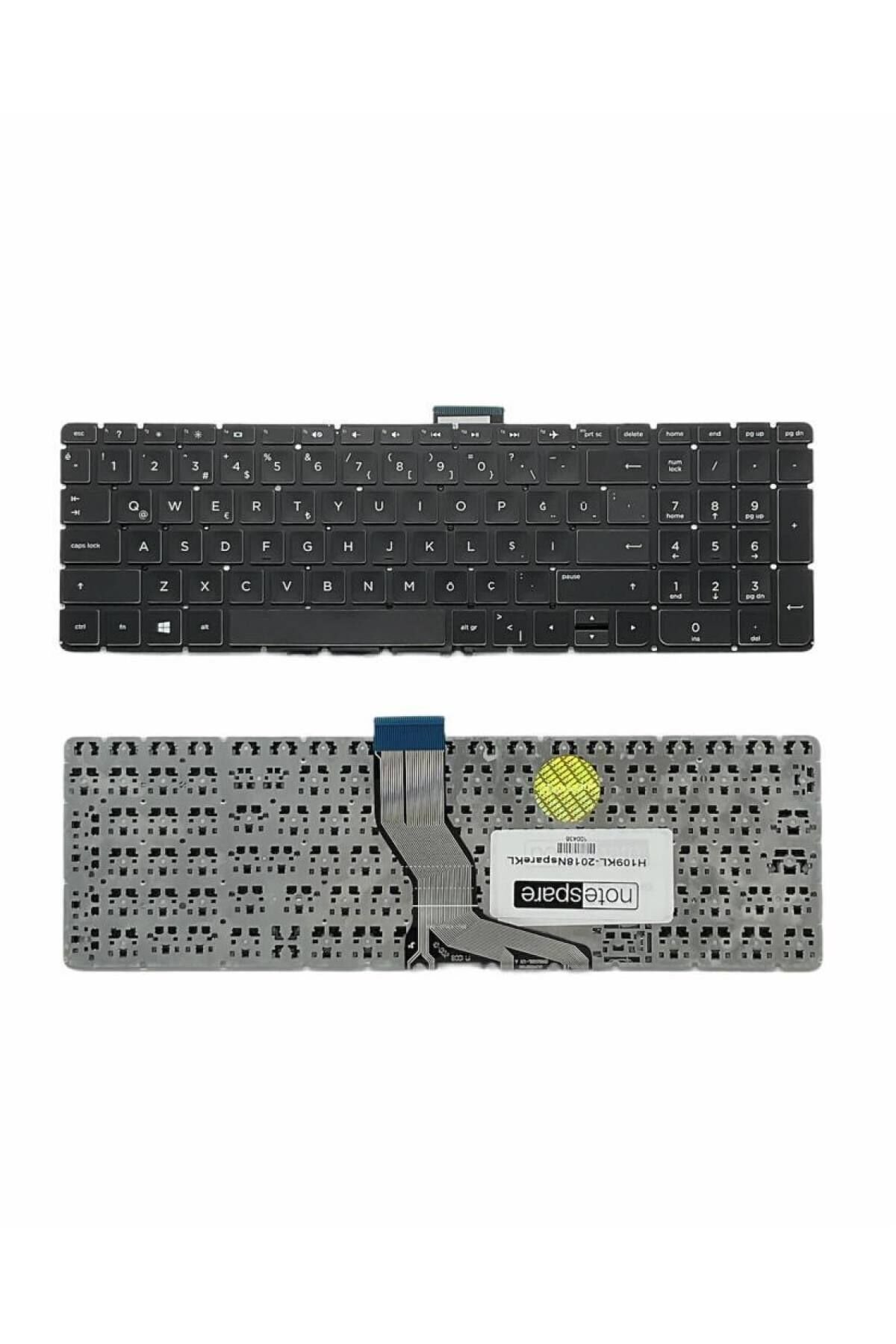 Hp ile Uyumlu Pavilion 15-au006nt, 15-au009nt, 15-au010nt Notebook Klavye Siyah TR