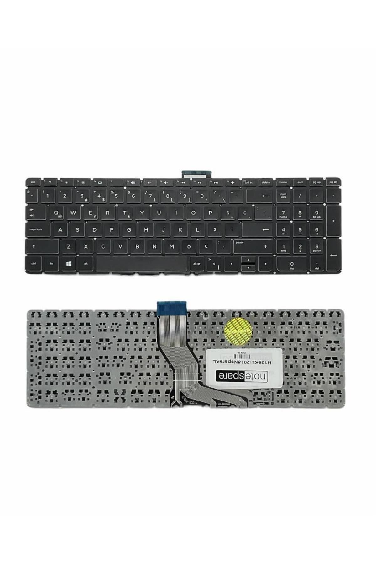 Hp ile Uyumlu Pavilion 15-au116nt, 15-au117nt, 15-au118nt Notebook Klavye Siyah TR