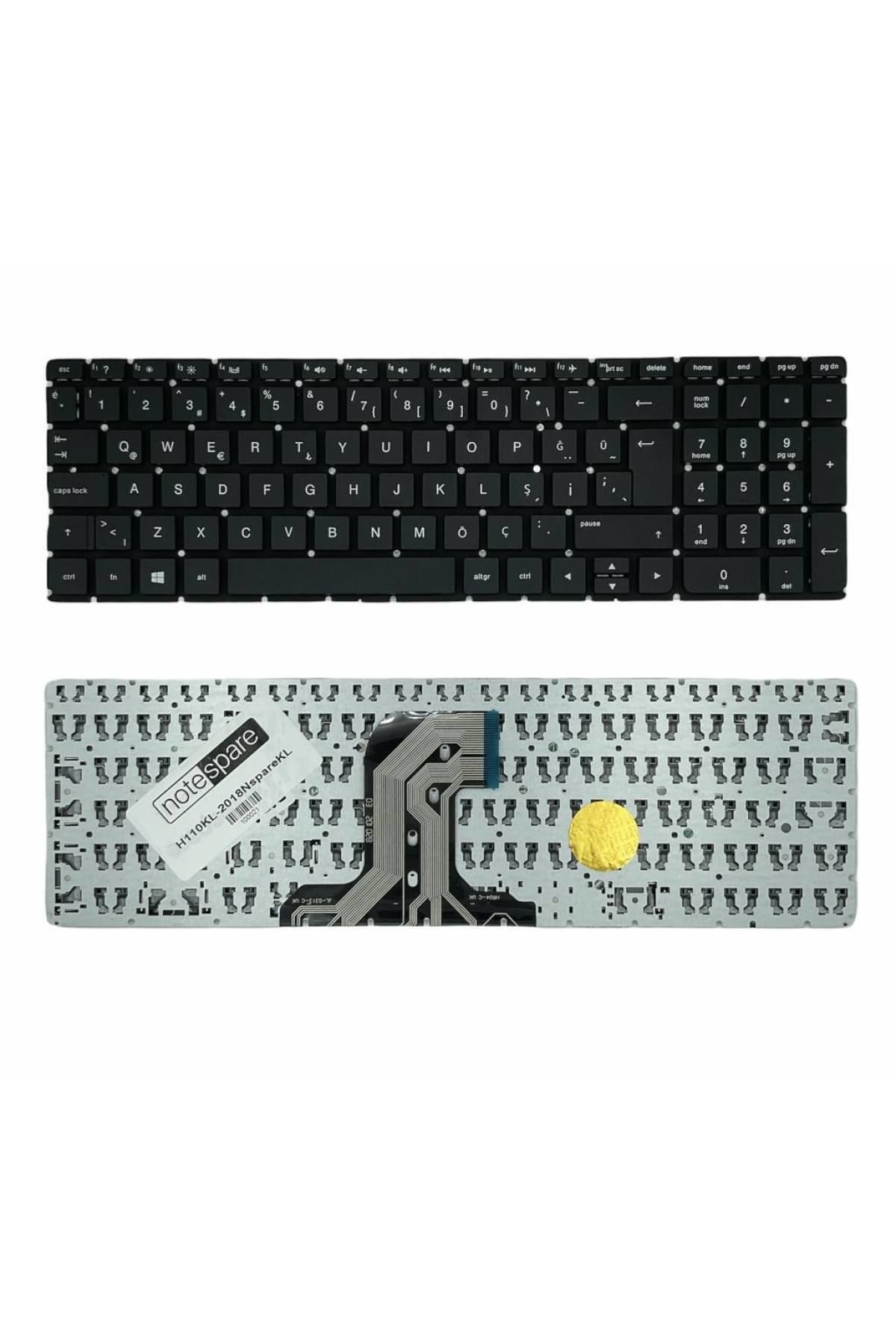 Hp ile Uyumlu 15-AF114NT (V4N99EA), 15-AF116NT (V8R41EA) Notebook Klavye Siyah TR