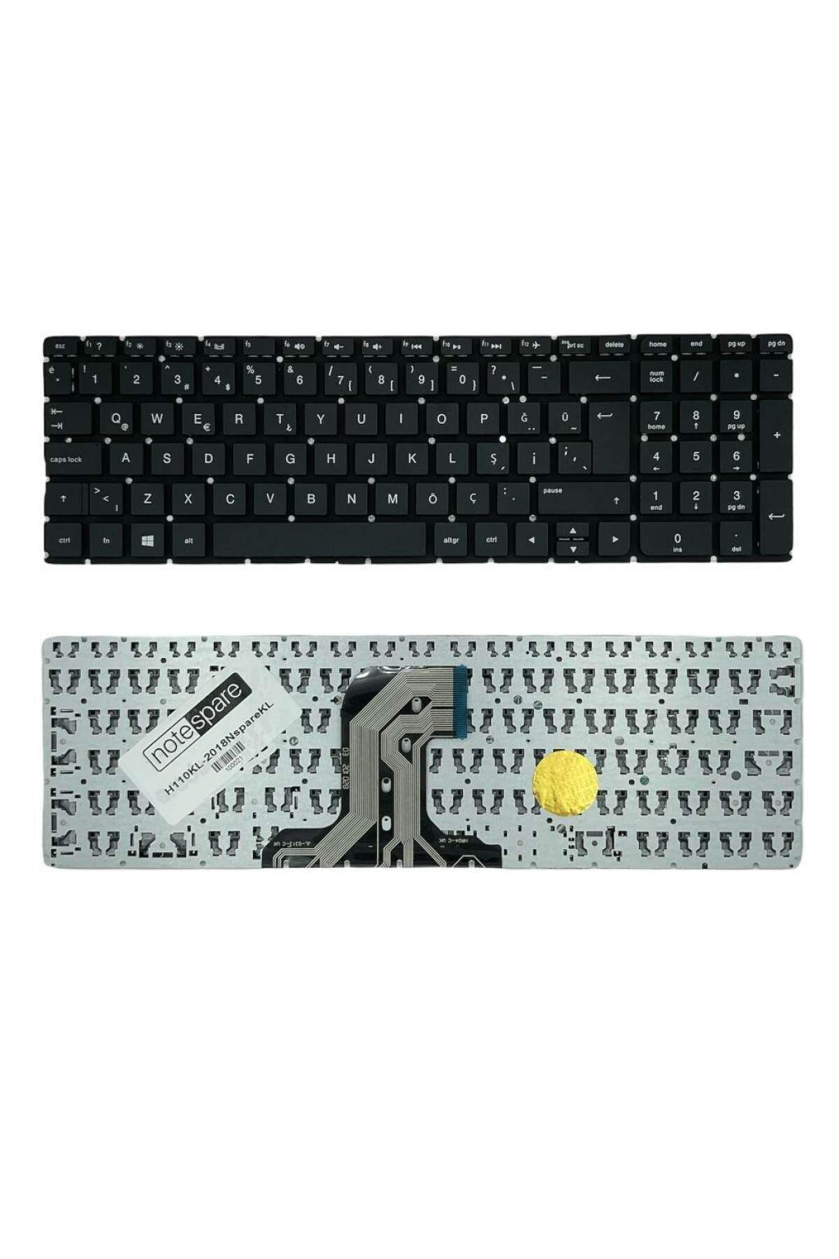 Hp ile Uyumlu 15-AY022NT (X8M41EA), 15-AY023NT (X8M42EA) Notebook Klavye Siyah TR