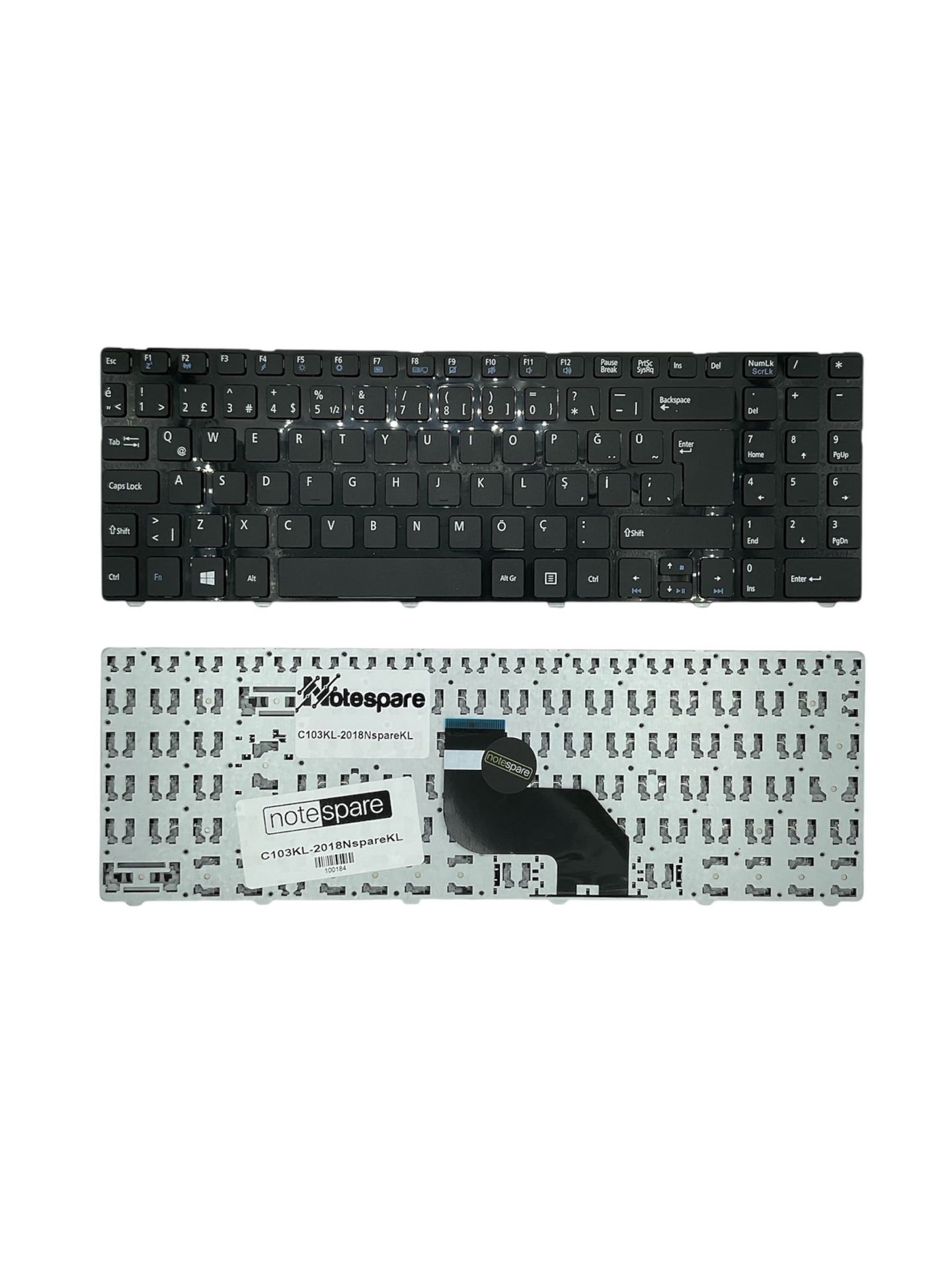 Casper ile Uyumlu CNA.B940-3K05B, CNA.B940-4K05B, CNA.B950-4K05B Klavye Siyah Çerçeveli TR