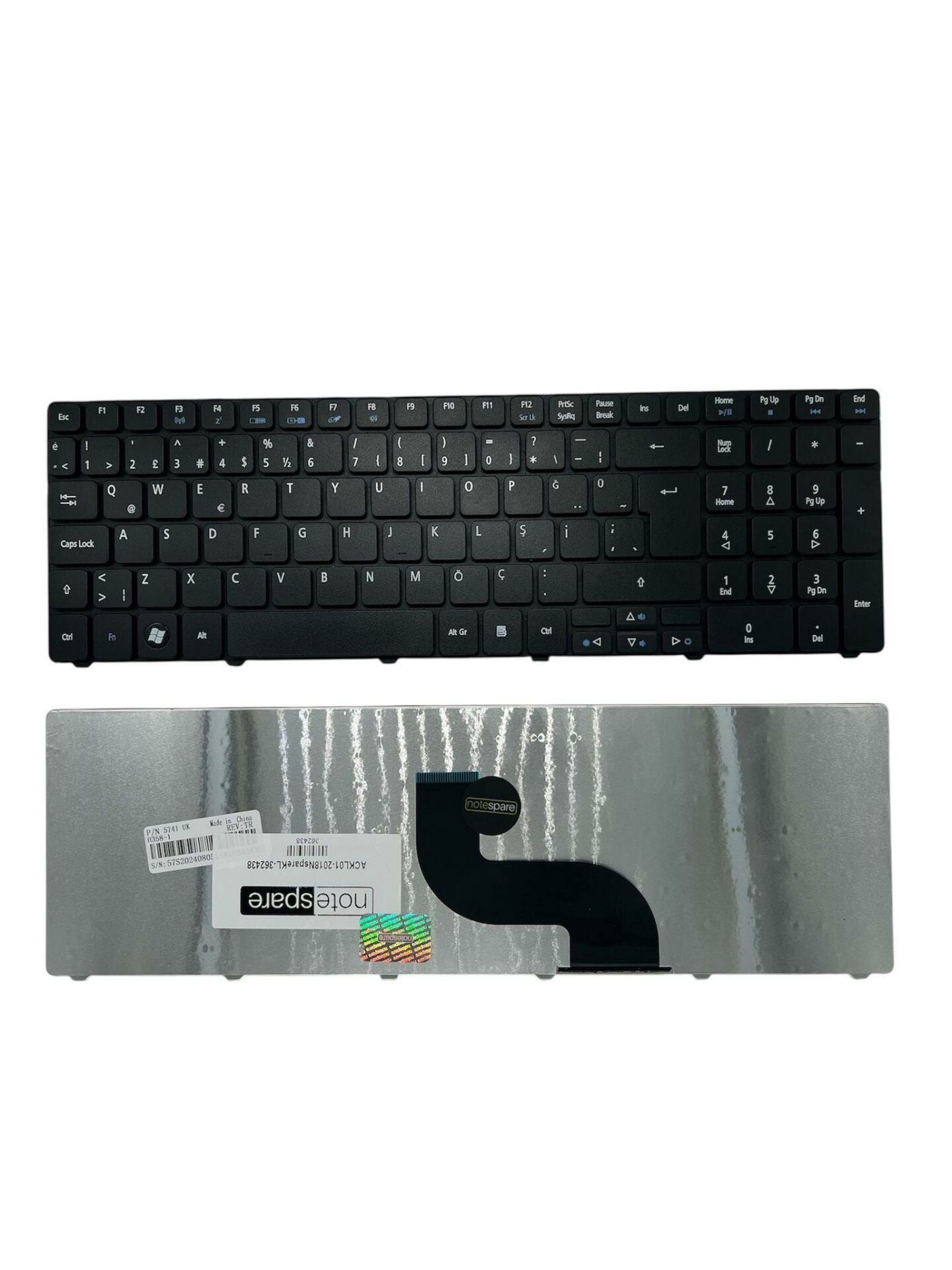 Acer ile Uyumlu MP-08B46B0-9203, MP-08B46F0-698, MP-09B23U4-442 Notebook Klavye Siyah TR