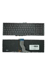 Hp ile Uyumlu 15-ab002nt (M7W62EA), 15-ab003nt (M7W63EA) Notebook Işıklı Klavye Siyah TR