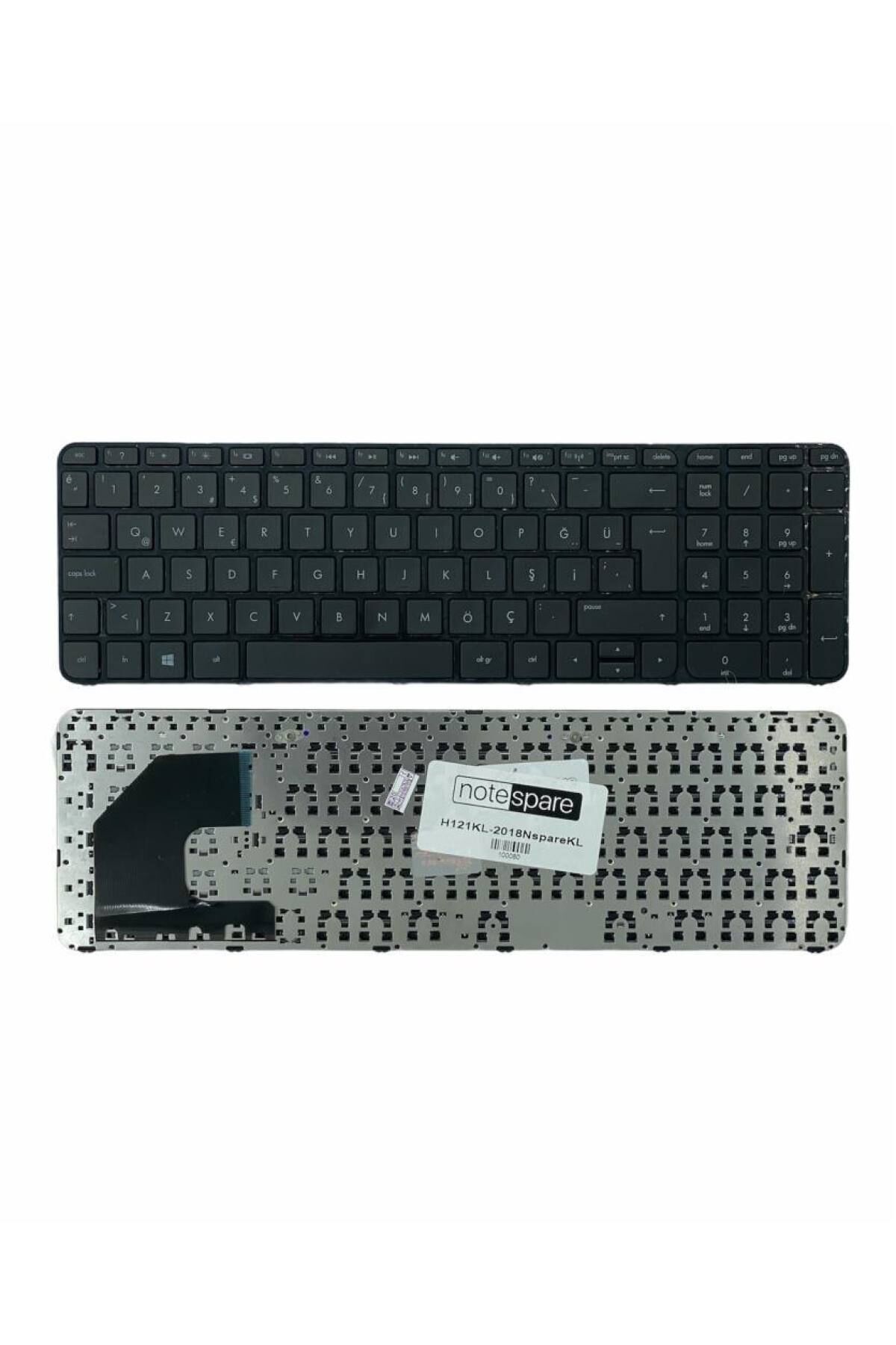Hp ile Uyumlu Pavilion 15-b029st, 15-b030st, 15-b031et, 15-b031st Notebook Klavye Siyah TR