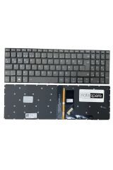 Lenovo ile Uyumlu IdeaPad 320C-15IKB, 320E-15IKB Klavye Işıklı Füme TR Power Tuşsuz Versiyon
