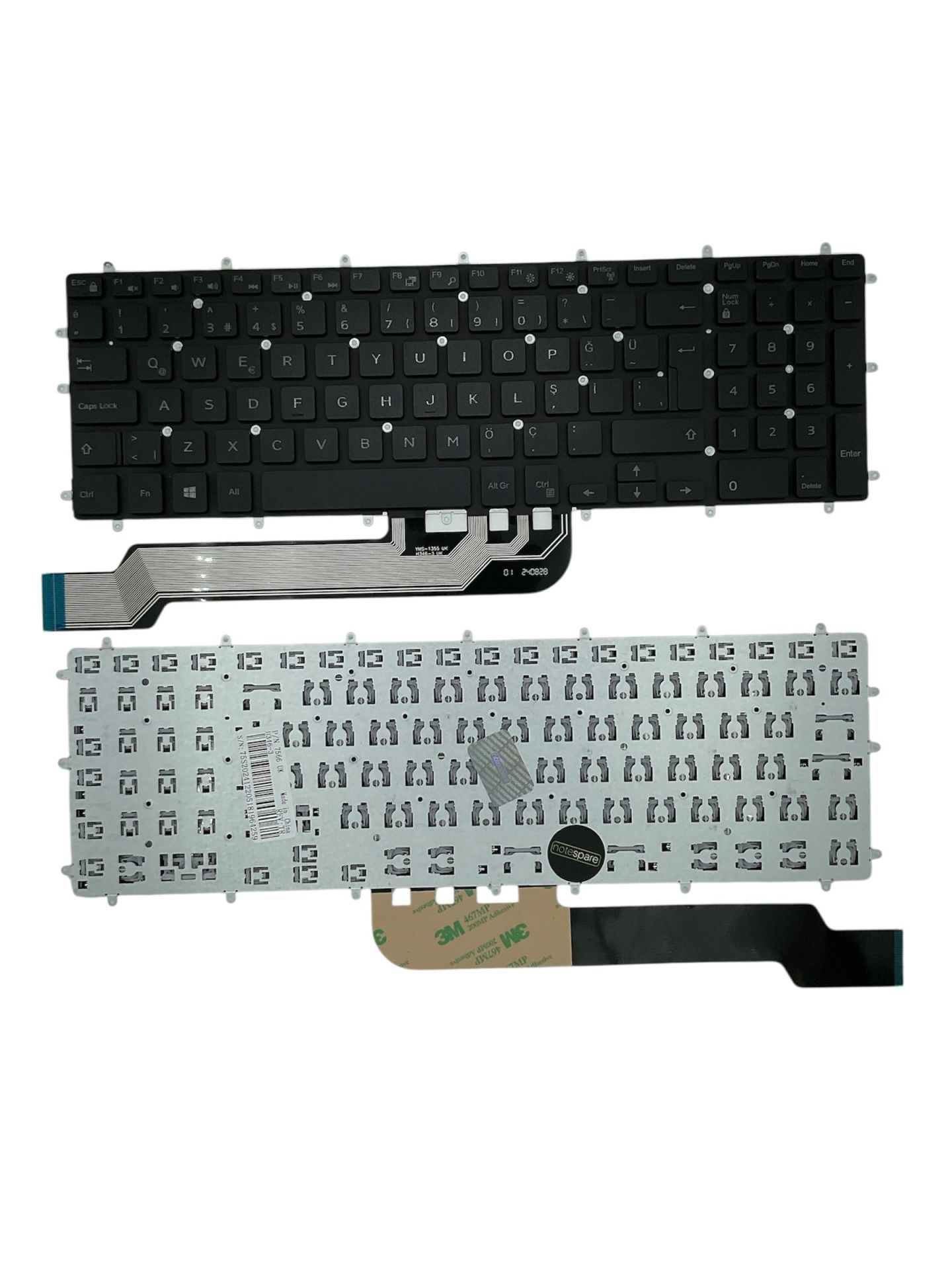 Dell ile Uyumlu Inspiron 3593-FHDB26F82C, 3593-FHDB35F418 Notebook Klavye Siyah TR