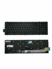 Dell ile Uyumlu Inspiron 0163K2, 03NVJK, 0H9P3P, 0YTPHN, 0YTPMN Işıklı Klavye Siyah TR